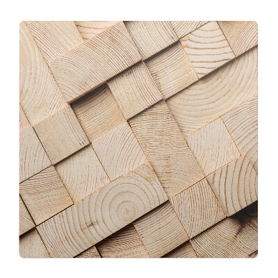 Podložka pod stoličku na kolieskach Drevená mozaika