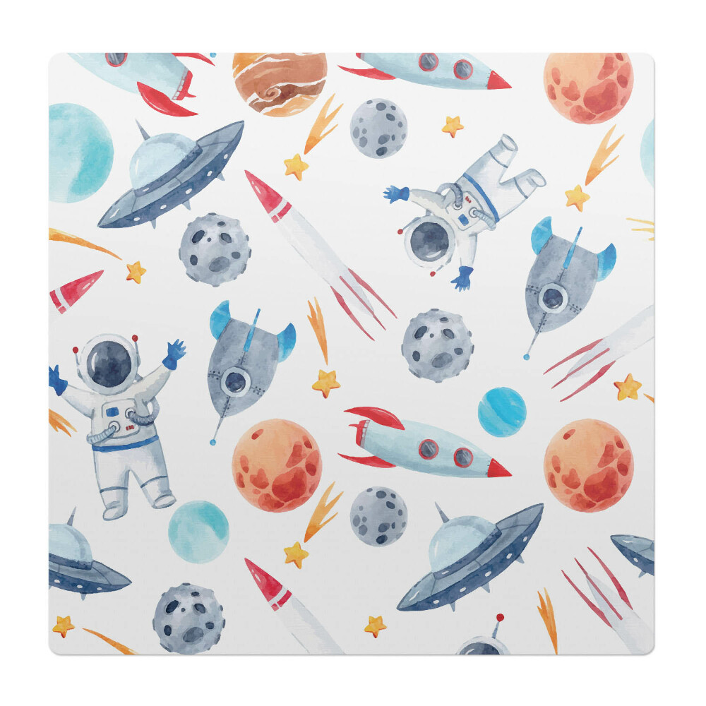 Podložka pod stoličku na kolieskach Vesmírny vzor