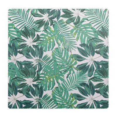 Podložka pod stoličku na kolieskach Tropické listy