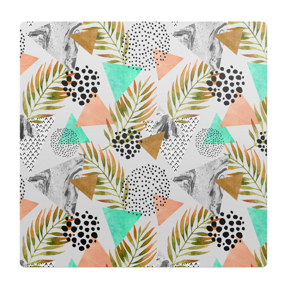 Podložka pod stoličku Geometrické listy