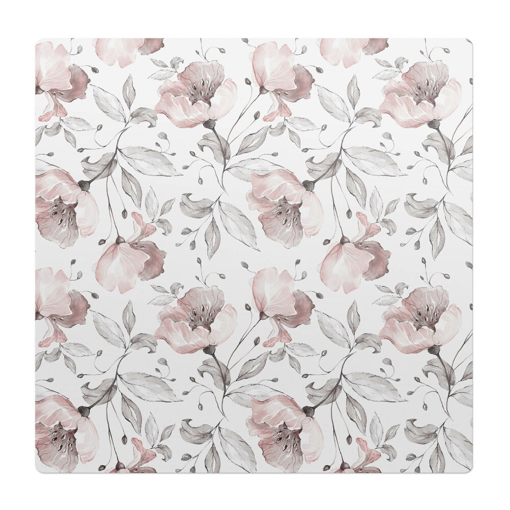 Podložka pod kolieskovú stoličku Vintage kvetinový vzor