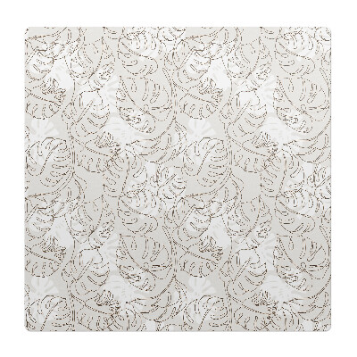 Podložka pod stoličku na kolieskach Vzor listov monstery