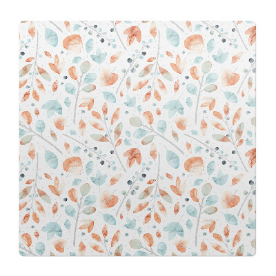 Podložka pod kolieskovú stoličku Akvarelové listy