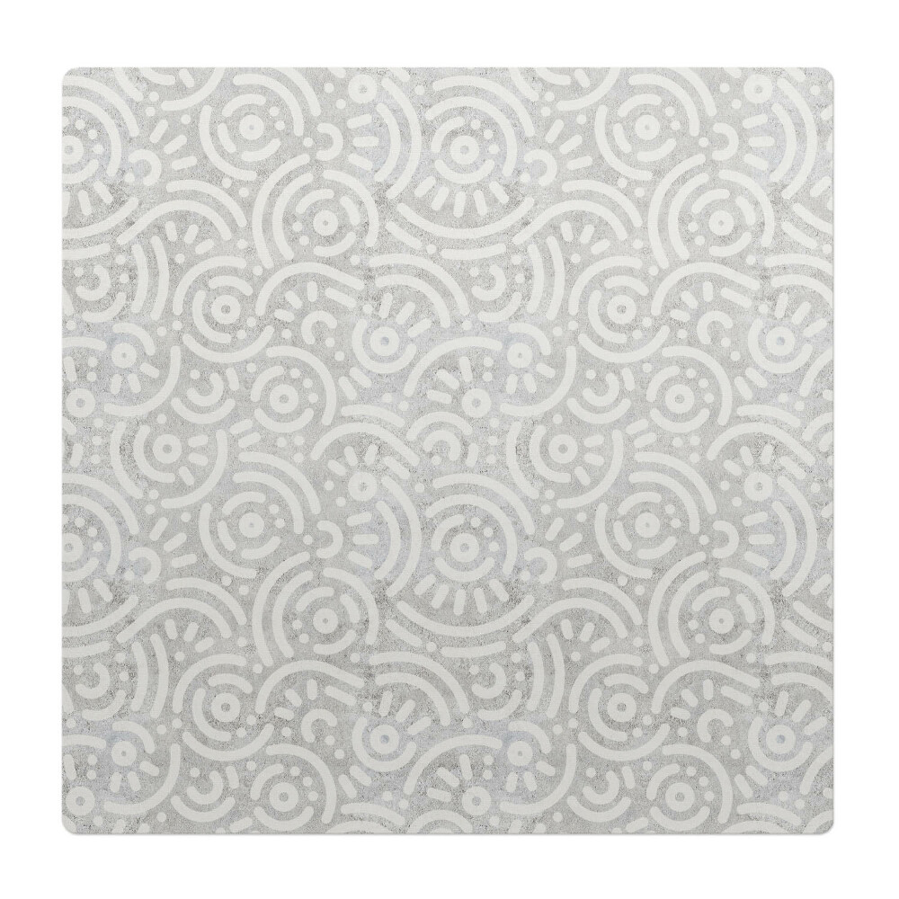 Podložka pod stoličku Geometrický retro vzor