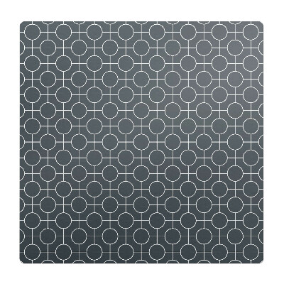 Podložka pod stoličku na kolieskach Geometrické kruhy