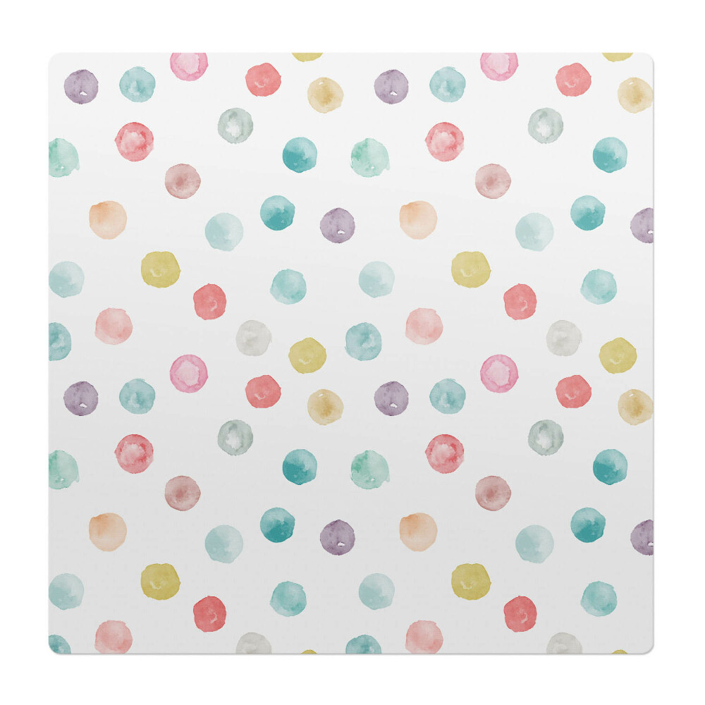 Podložka pod stoličku na kolieskach Pastelové bodky