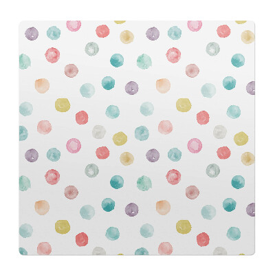 Podložka pod stoličku na kolieskach Pastelové bodky
