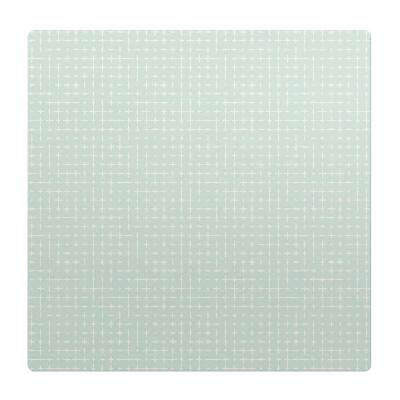 Podložka pod stoličku na kolieskach Retro vzor krížikového výšivky