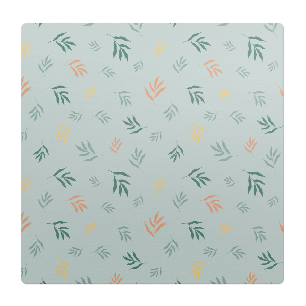 Podložka pod stoličku Listy na pastelovom pozadí