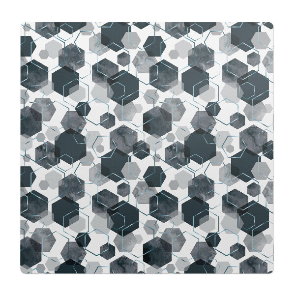 Podložka pod kolieskovú stoličku Geometrické šesťuholníky