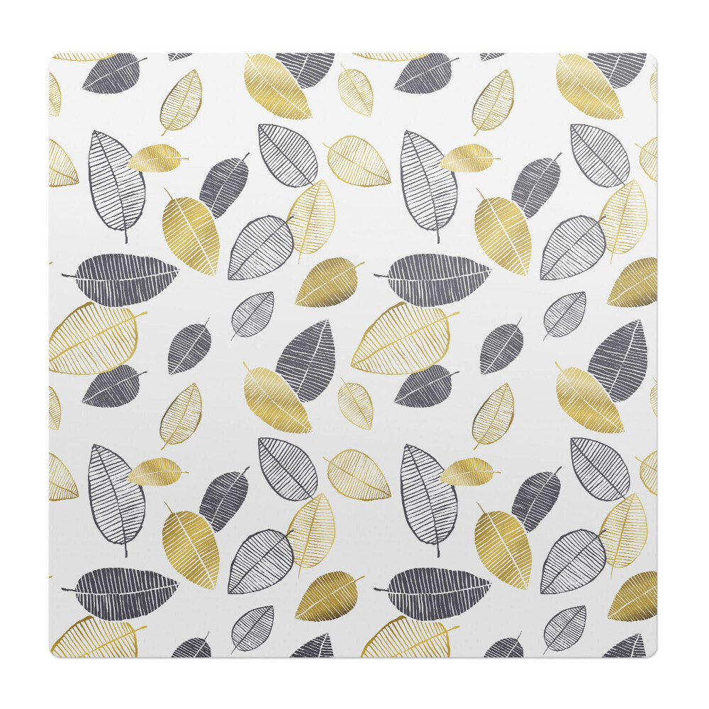 Podložka pod stoličku Listový retro vzor