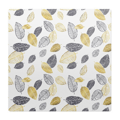 Podložka pod stoličku Listový retro vzor