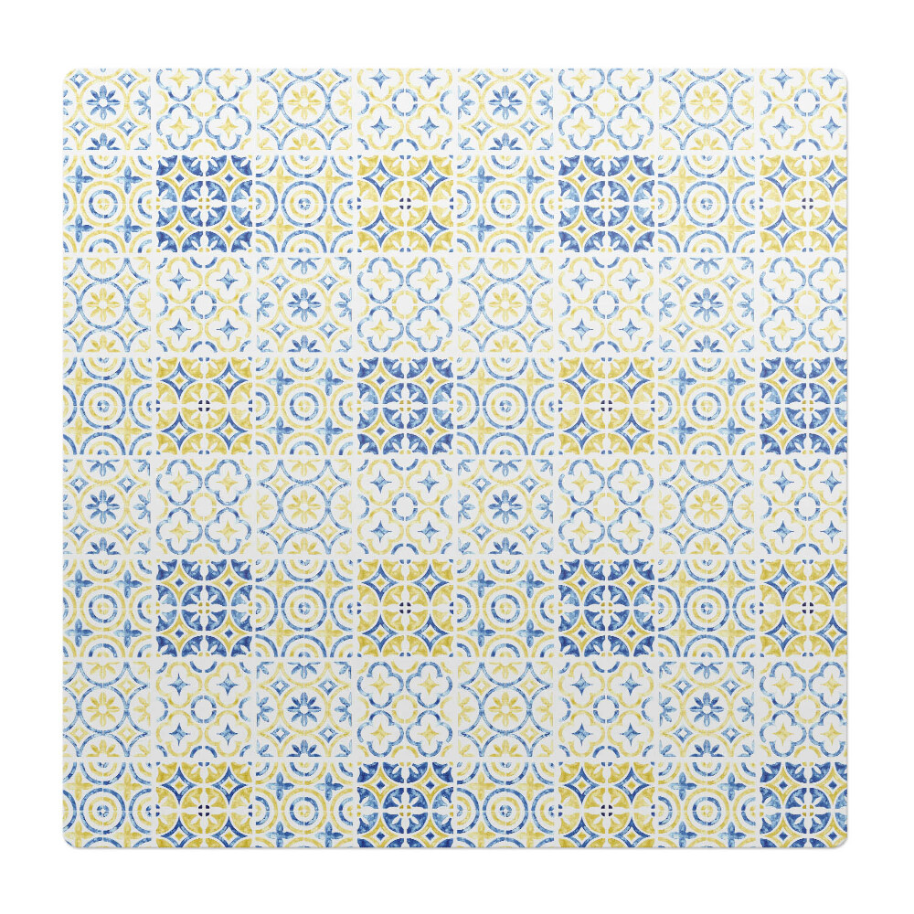 Podložka pod kolieskovú stoličku Geometrický retro vzor