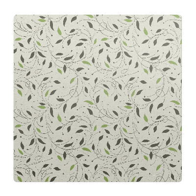 Podložka pod kolieskovú stoličku Vzor listov rastlín