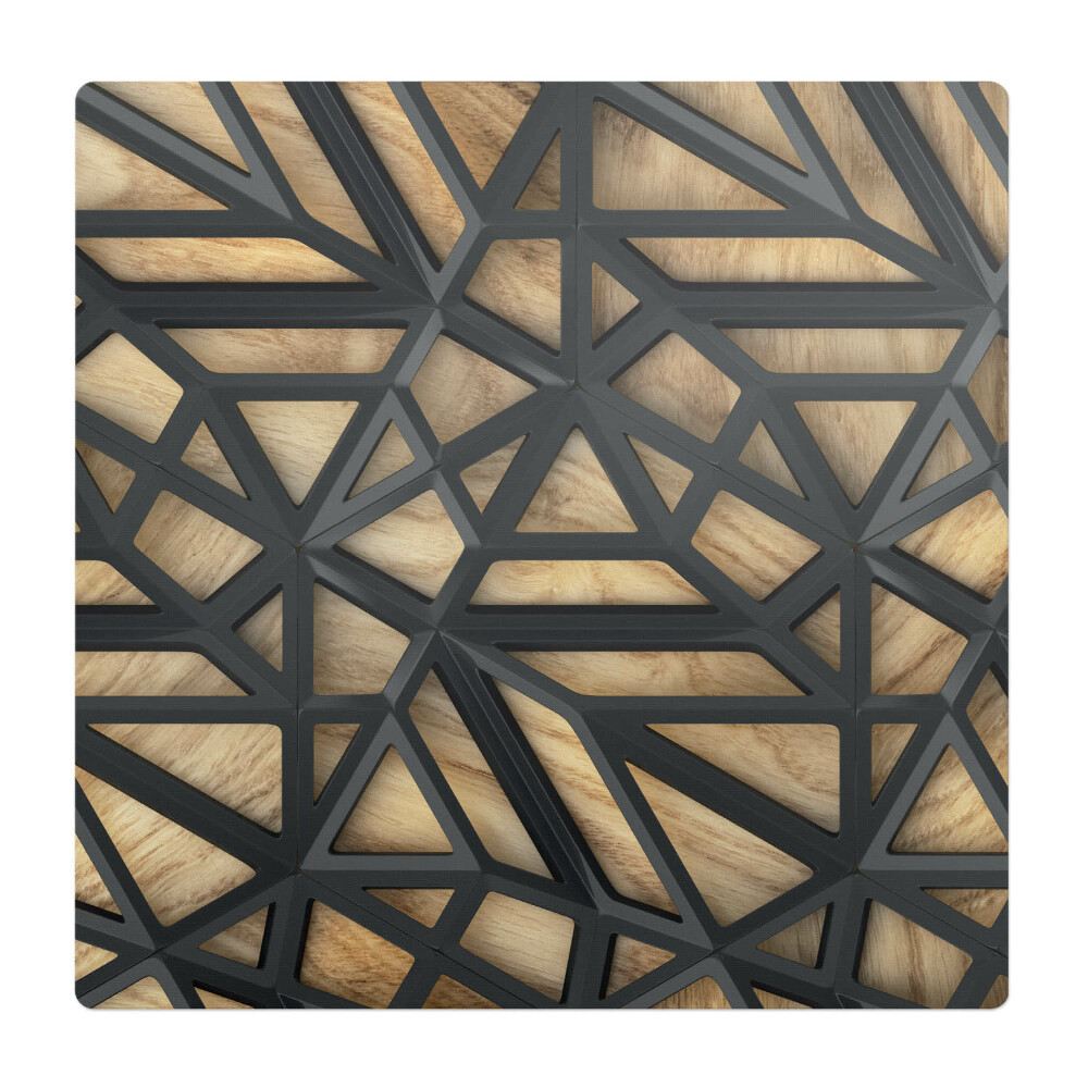 Podložka pod stoličku na kolieskach Geometrický 3D vzor