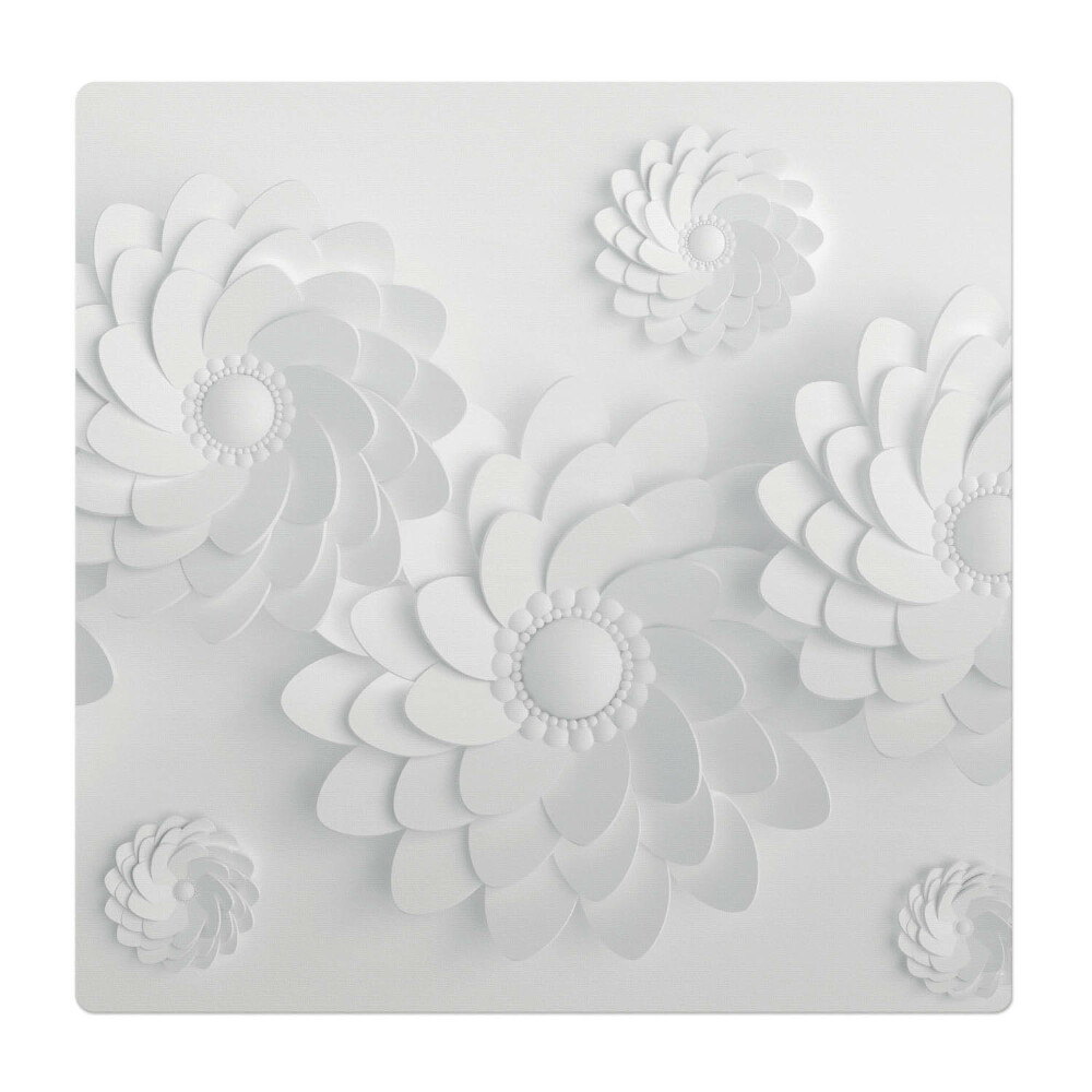 Podložka pod stoličku na kolieskach Kvetinové špirály