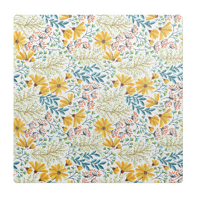 Podložka pod kolieskovú stoličku Vintage kvetinový vzor