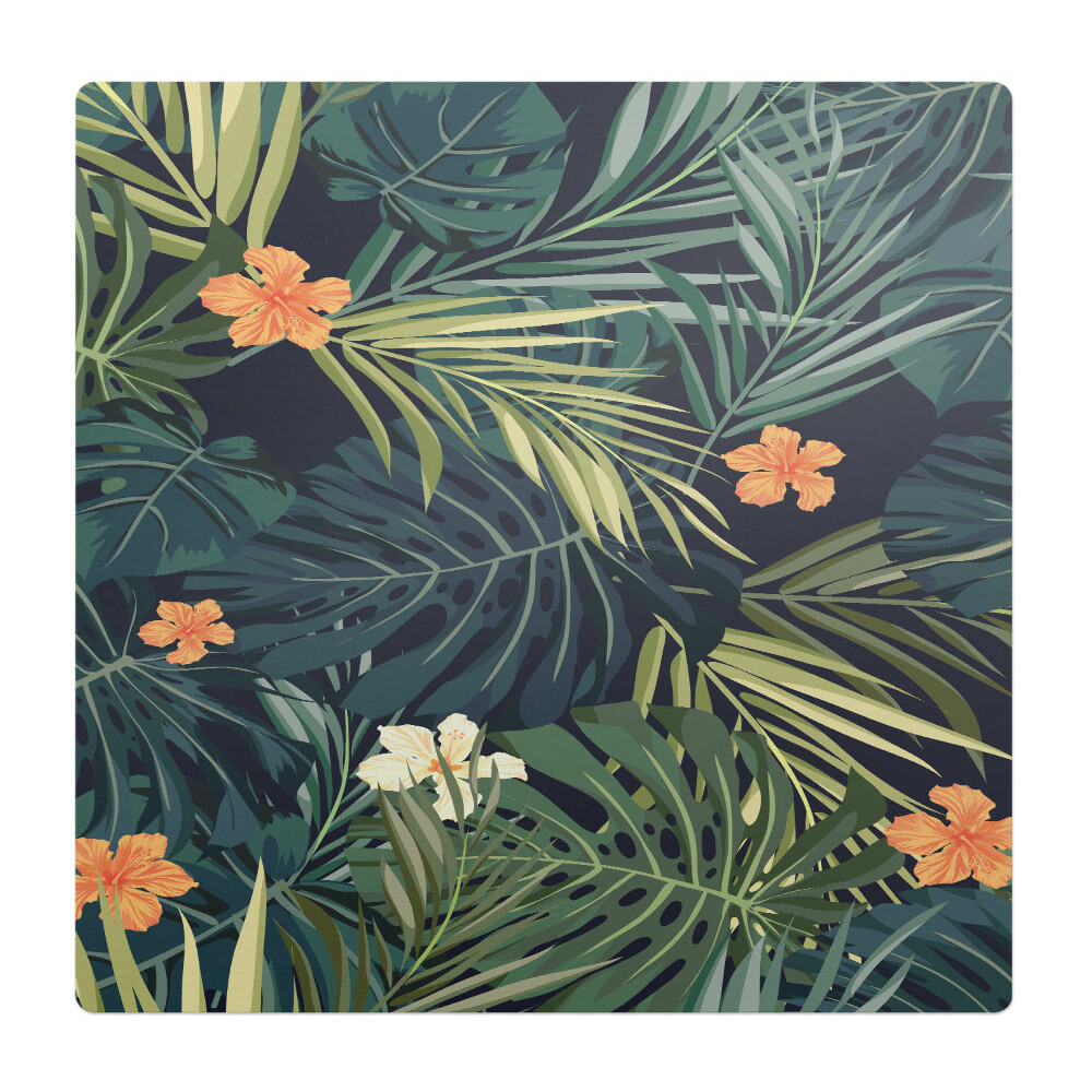 Podložka pod stoličku Listy tropických kvetov