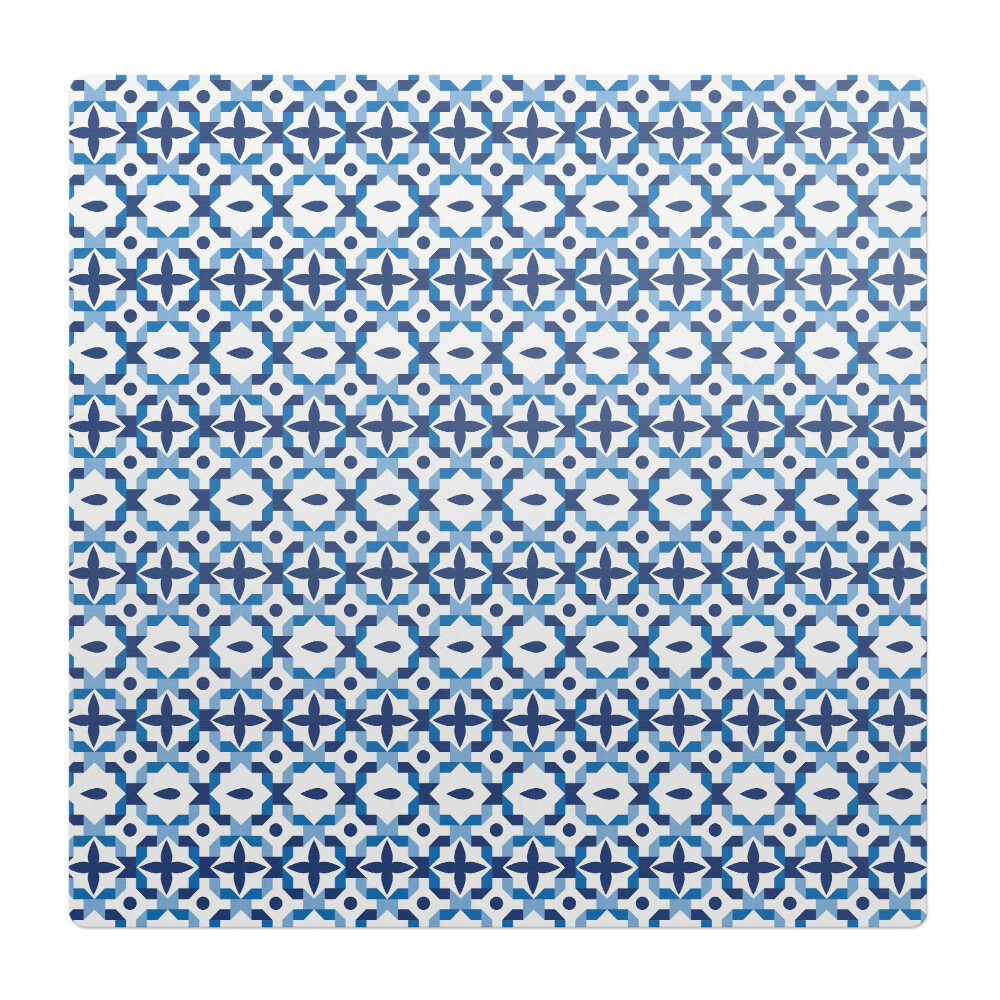 Podložka pod kolieskovú stoličku Geometrický retro vzor