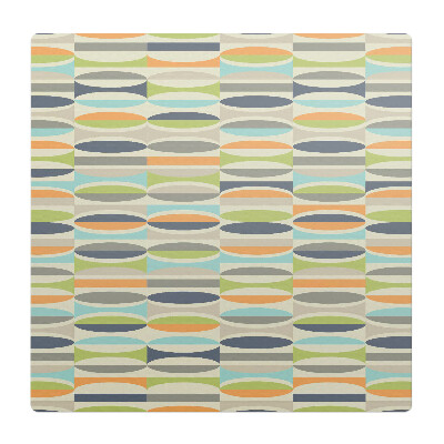 Podložka pod stoličku Oválny retro vzor