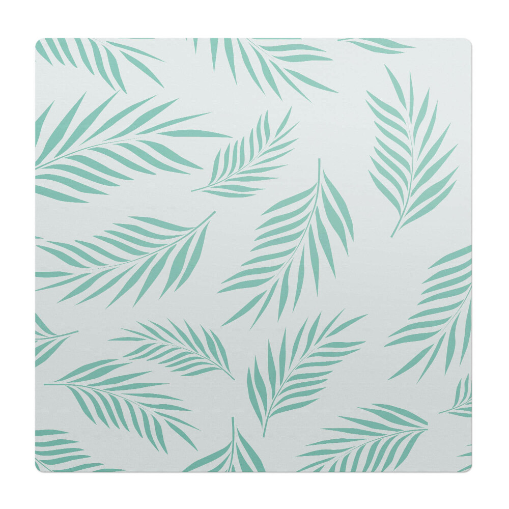 Podložka pod stoličku na kolieskach Vzor palmových listov