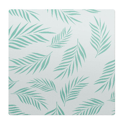 Podložka pod stoličku na kolieskach Vzor palmových listov