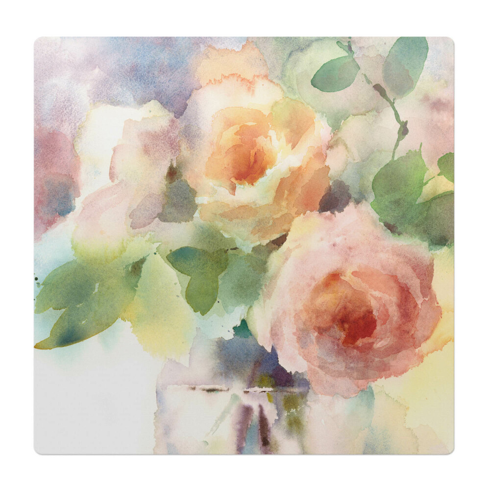 Podložka pod stoličku Akvarelové kvety