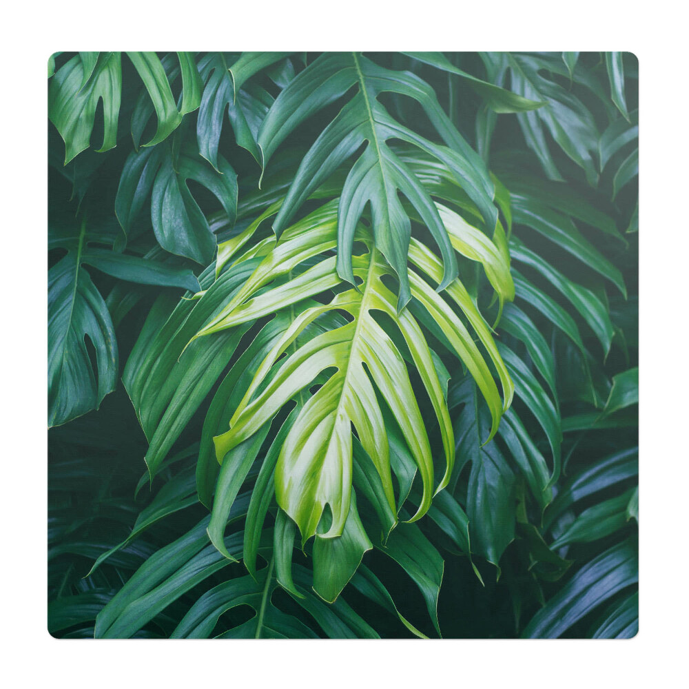 Podložka pod stoličku na kolieskach Tropické listy