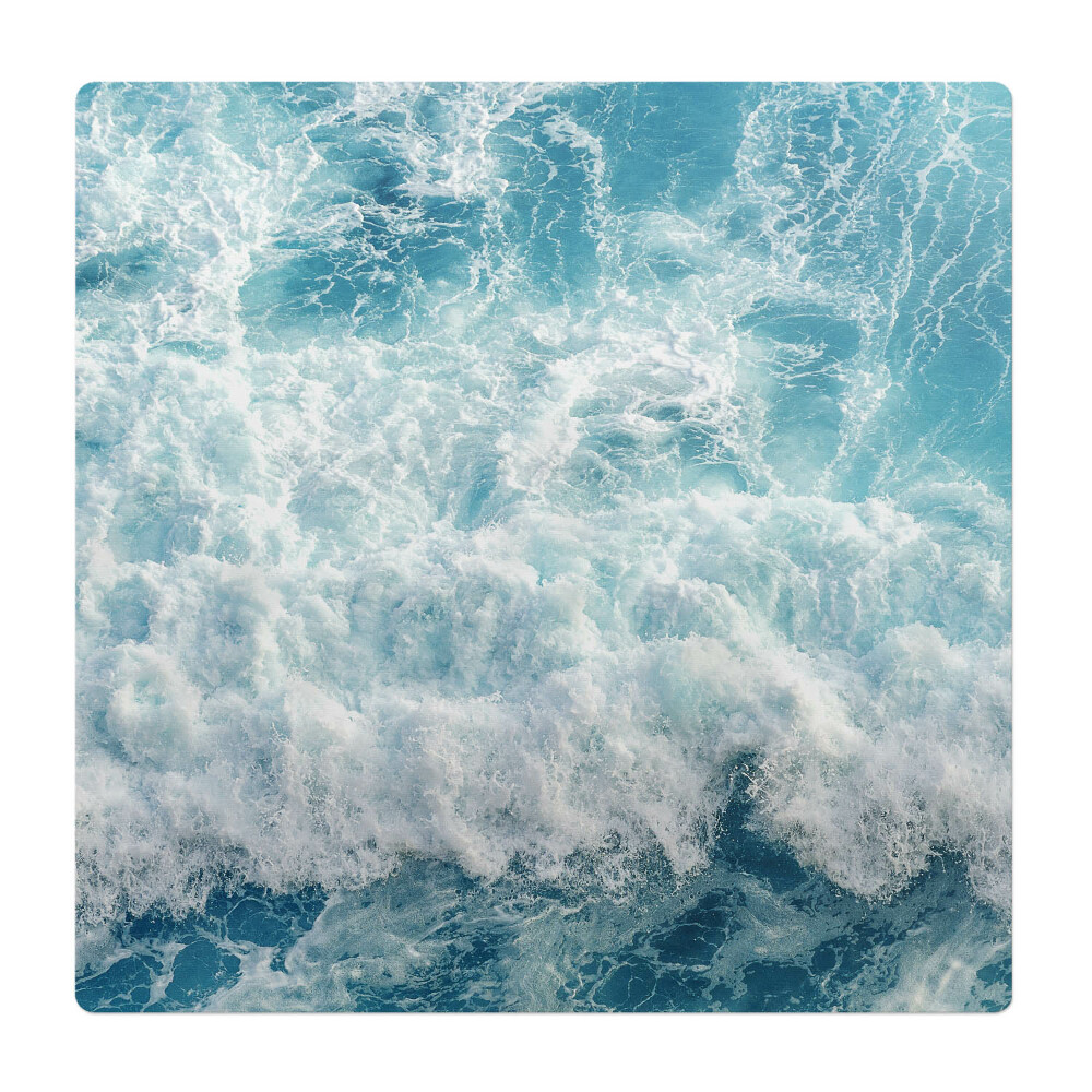 Podložka pod kolieskovú stoličku Morské vlny v pohybe