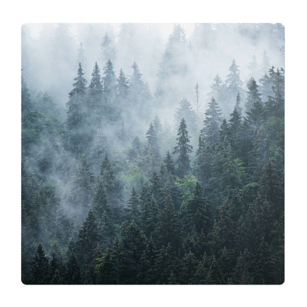 Podložka pod stoličku na kolieskach Hmlistý ihličnatý les