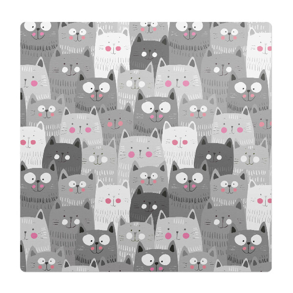 Podložka pod stoličku Vzor roztomilých mačiek