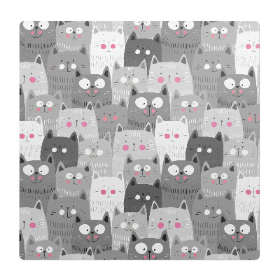 Podložka pod stoličku Vzor roztomilých mačiek