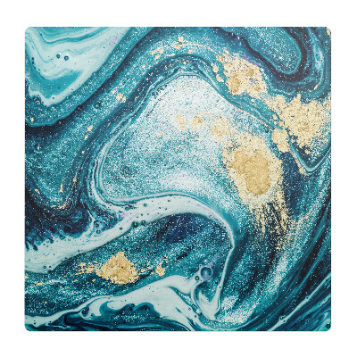 Podložka pod kolieskovú stoličku Vírivé vlny umenia