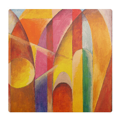 Podložka pod stoličku Farebné abstraktné oblúky