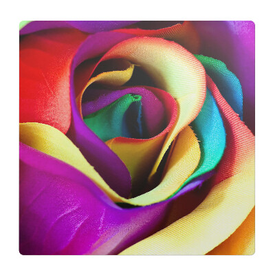 Podložka pod kolieskovú stoličku Dúhovo sfarbený kvet