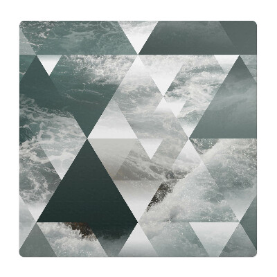 Podložka pod stoličku na kolieskach Geometrické vlny