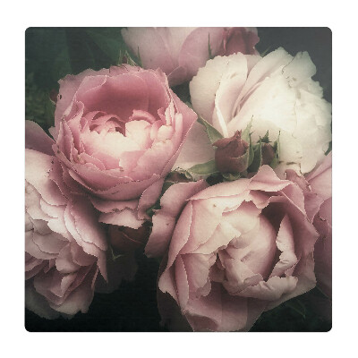 Podložka pod kolieskovú stoličku Kytica ružových kvetov