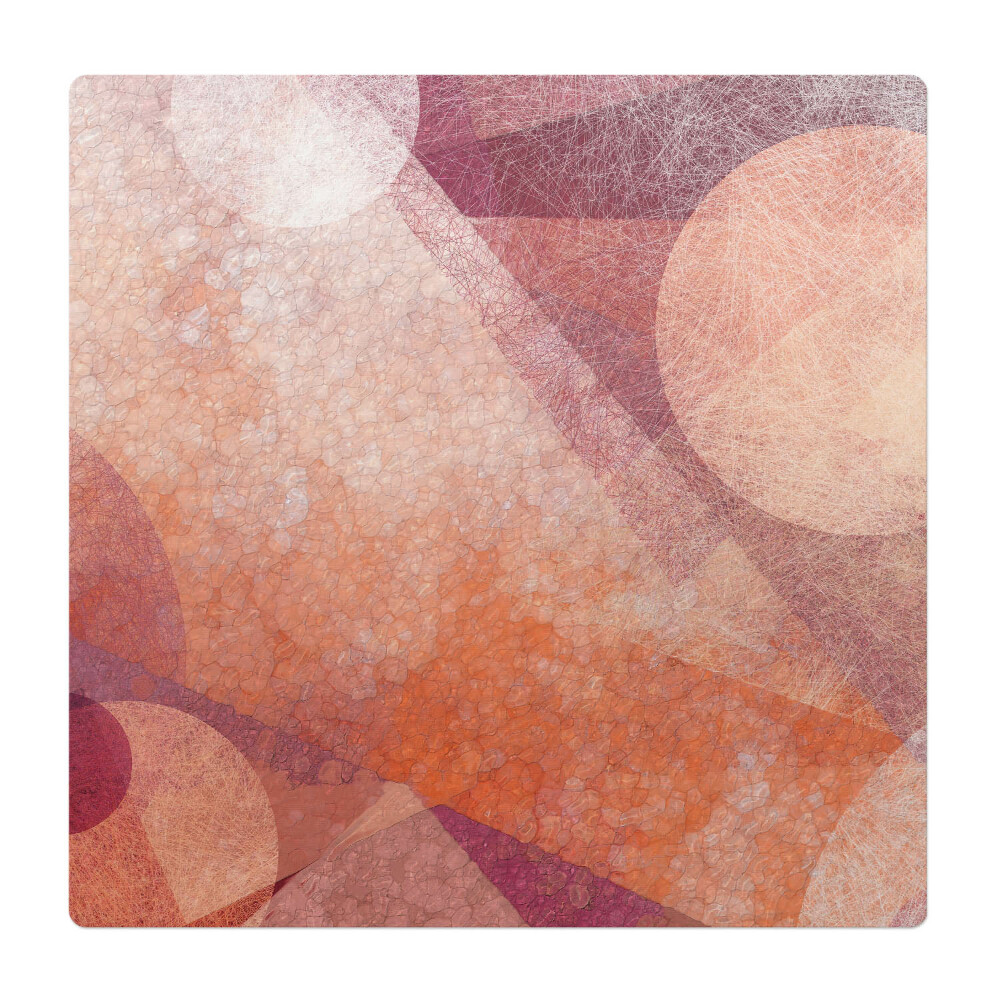 Podložka pod stoličku na kolieskach Abstraktné kruhy