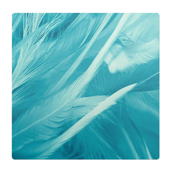 Podložka pod stoličku na kolieskach Jemné pierka