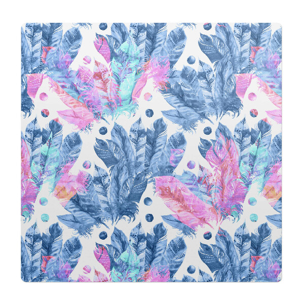 Podložka pod kolieskovú stoličku Perie a bodky