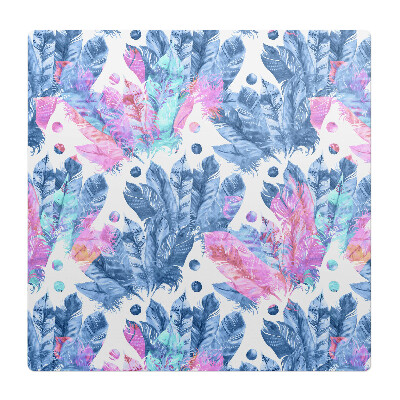 Podložka pod kolieskovú stoličku Perie a bodky