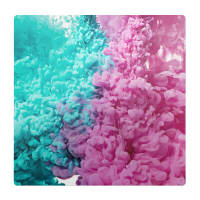 Podložka pod kolieskovú stoličku Farebný dym vo vode