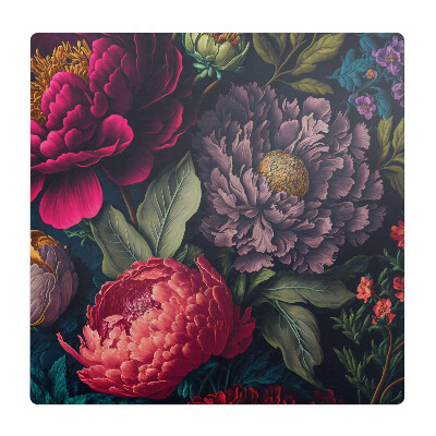 Podložka pod kolieskovú stoličku Vintage kvetinový vzor