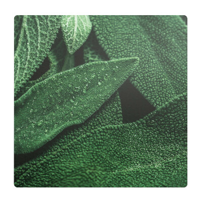 Podložka pod kolieskovú stoličku Listy zblízka