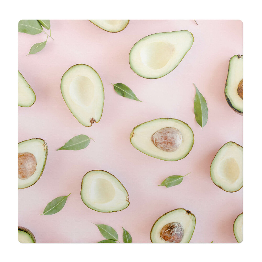 Podložka pod stoličku na kolieskach Avokádo a listy