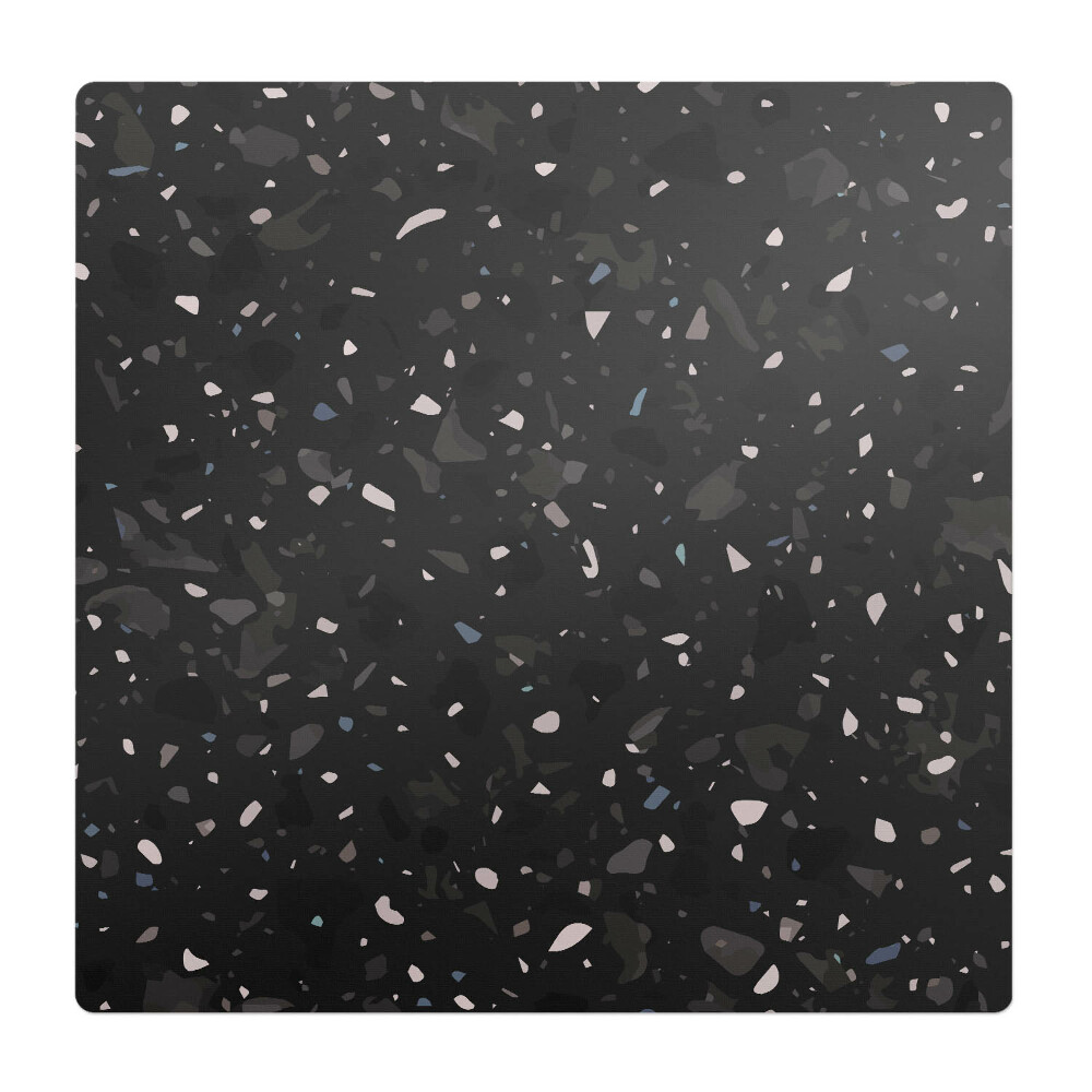 Podložka pod stoličku na kolieskach Tmavý vzor terrazza