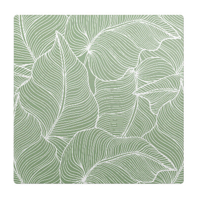 Podložka pod stoličku na kolieskach Listy s čiarami