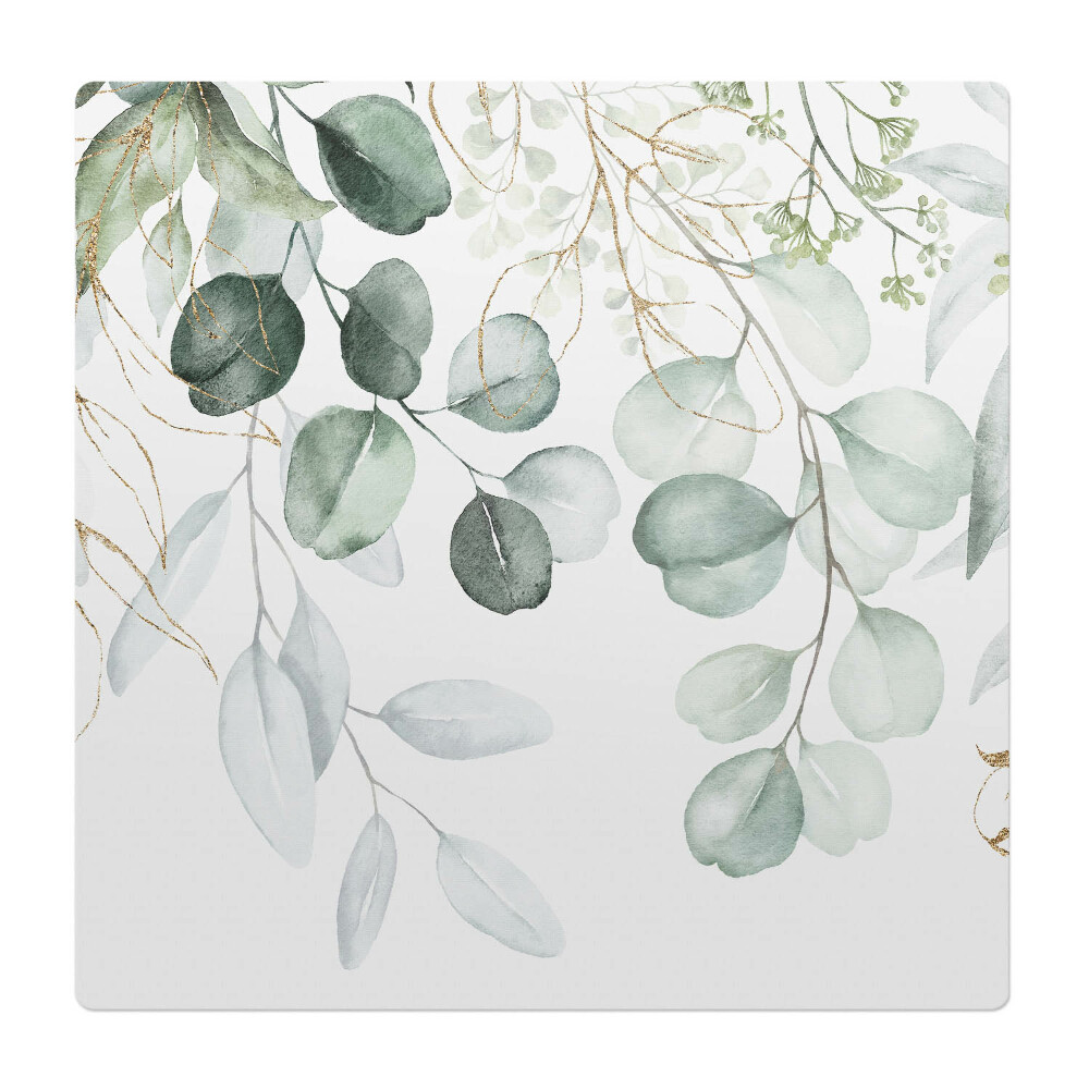 Podložka pod kolieskovú stoličku Akvarelové listy