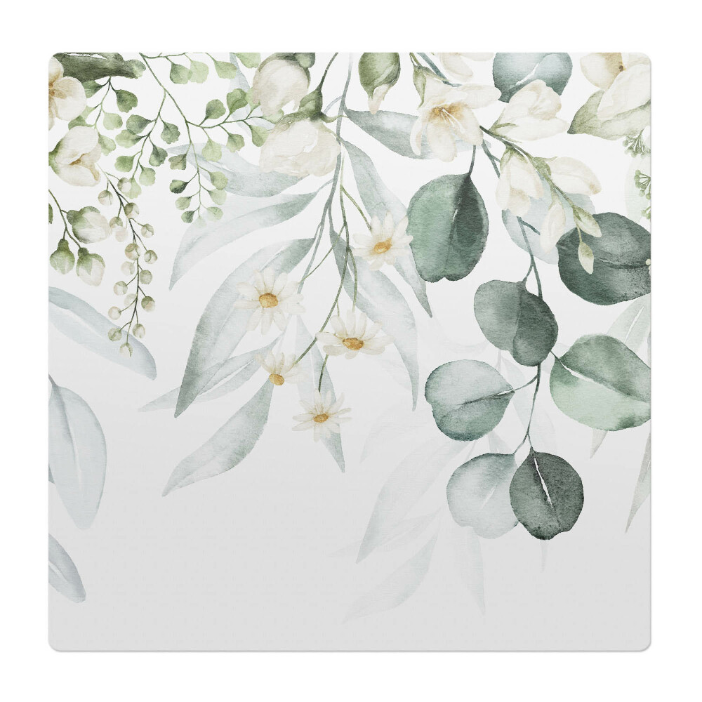 Podložka pod stoličku Kvetinový listový vzor