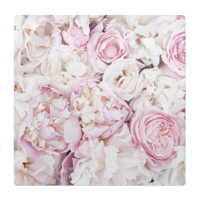 Podložka pod stoličku Pastelové pivonky